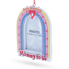 Load image into Gallery viewer, Mom's Baby Blessings Photo Frame Resin Christmas Ornament