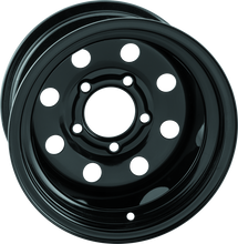 Load image into Gallery viewer, QuadBoss, QuadBoss Steely Wheel 12x7 2+5 5/4.5 - Durable Black Powder-Coated Steel Wheel for Powersports Vehicles
