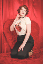 Load image into Gallery viewer, All My Love Fitted Tee in Ivory