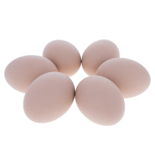 Load image into Gallery viewer, Set of 6 Brown Ceramic Chicken Eggs 2.3 Inches