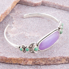 Load image into Gallery viewer, Emile Purple Quartz Sterling Silver Cuff Bracelet