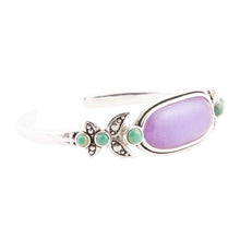 Load image into Gallery viewer, Emile Purple Quartz Sterling Silver Cuff Bracelet
