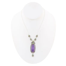 Load image into Gallery viewer, Emile Purple Quartz Sterling Silver Pendant Necklace