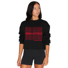 Load image into Gallery viewer, San Diego State Aztecs Repeat Black Crewneck