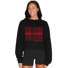 Load image into Gallery viewer, San Diego State Aztecs Repeat Black Crewneck