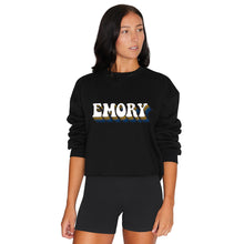 Load image into Gallery viewer, Emory Black Retro Crewneck
