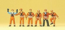 Load image into Gallery viewer, Preiser 10245 HO Scale Railroad Personnel German Federal Railway pkg(6)