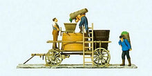 Load image into Gallery viewer, Preiser 30398 HO Scale Wine Wagon Standing w/Vat &amp; Grape Press Details