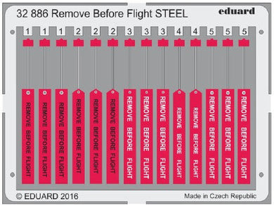 Eduard 32886 1/32 Aircraft- Remove Before Flight Steel (Painted)