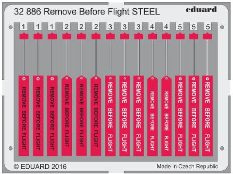 Eduard 32886 1/32 Aircraft- Remove Before Flight Steel (Painted)