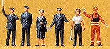 Load image into Gallery viewer, Preiser 10236 HO Scale Railroad Personnel -- 1989 Railroad Personnel