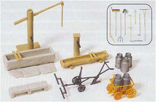 Load image into Gallery viewer, Preiser 17600 HO Scale Rural Detail Set -- Water Pump w/Trough