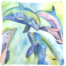 Load image into Gallery viewer, Dolphin Decorative   Canvas Fabric Pillow