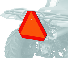 Load image into Gallery viewer, QuadBoss, QuadBoss ATV Safety Emblem - Orange | Impact-Resistant Reflective Rear Badge