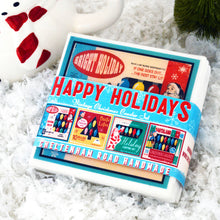 Load image into Gallery viewer, Christmas Lights Vintage Christmas Coaster Set