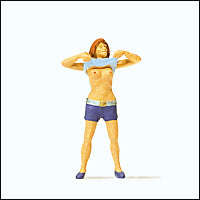 Load image into Gallery viewer, Preiser 28124 HO Scale Pedestrian -- Lady Undressing