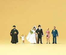 Load image into Gallery viewer, Preiser 79057 N Scale Wedding Group -- Protestant pkg(6)