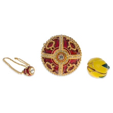 Load image into Gallery viewer, 1895 Rosebud Royal Imperial Metal Easter Egg