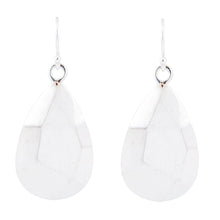 Load image into Gallery viewer, Faceted Sterling Silver Drop Earrings