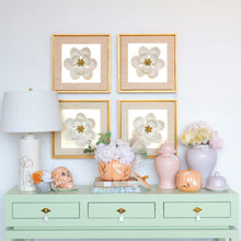 Load image into Gallery viewer, &quot;Mr. Bones and Charlotte&quot; Skull Decor with 22K Gold Accents- Sheer Orange