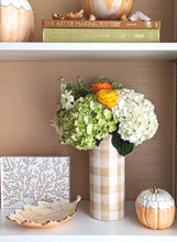 Load image into Gallery viewer, Scalloped Pumpkin Jars with 22K Gold Accents in Sheer Orange