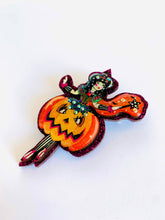 Load image into Gallery viewer, Pumpkin Fairy Brooch by Rosie Rose Parker