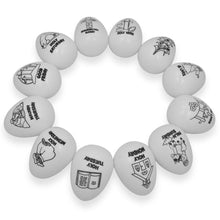 Load image into Gallery viewer, Set of 12 Color Your Own Religious Plastic Easter Eggs 2.25 Inches