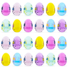 Load image into Gallery viewer, Set of 24 Pastel Cross Religious Plastic Easter Eggs