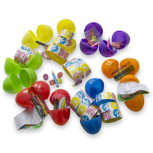 Load image into Gallery viewer, Set of 24 Large 3 Inches Plastic Eggs w/ Pencils, Stickers, and Crayons