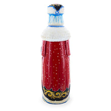 Load image into Gallery viewer, Hand Carved Ukrainian Santa with Cardinals Figurine 7.25 Inches
