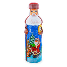 Load image into Gallery viewer, Hand Carved Ukrainian Santa Reading Wooden Figurine 7.25 Inches