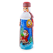 Load image into Gallery viewer, Hand Carved Ukrainian Santa Reading Wooden Figurine 7.25 Inches