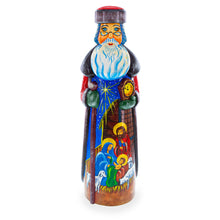 Load image into Gallery viewer, Nativity Scene Hand Carved Ukrainian Solid Wood Santa Figurine 11 Inches
