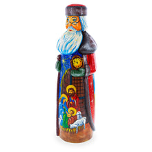 Load image into Gallery viewer, Nativity Scene Hand Carved Ukrainian Solid Wood Santa Figurine 11 Inches