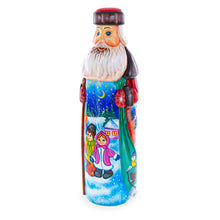 Load image into Gallery viewer, Hand Carved Ukrainian Santa with Children Caroling Solid Wood Figurine 11 Inches
