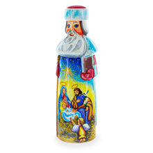 Load image into Gallery viewer, Nativity Newborn King Hand Carved Wooden Santa Figurine 7.25 Inches