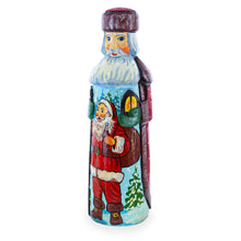 Load image into Gallery viewer, Hand Carved Wooden Santa 7.25 Inches