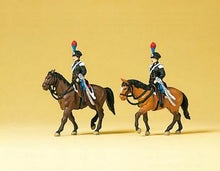 Load image into Gallery viewer, Preiser 79151 N Scale Police -- Guards on Horseback, Italian pkg(2)
