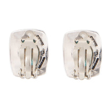 Load image into Gallery viewer, Fiji Isles Blue Turquoise Sterling Silver Clip Earrings