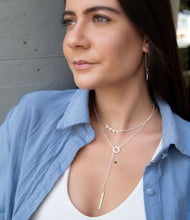 Load image into Gallery viewer, Flag It Marcasite and Silver Necklace