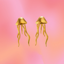 Load image into Gallery viewer, Stainless Steel Jellyfish Dangle Earring