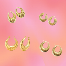Load image into Gallery viewer, The Queen Is Coming-Hoop Earrings