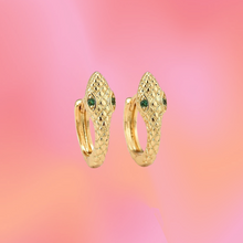 Load image into Gallery viewer, I Did Something Bad Snake Hoops