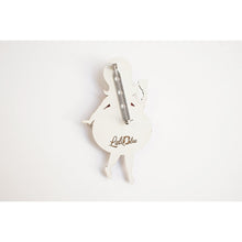 Load image into Gallery viewer, Floral Christmas Tree Lady Ornament Brooch by Laliblue