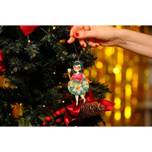 Load image into Gallery viewer, Floral Christmas Tree Ornament by Laliblue