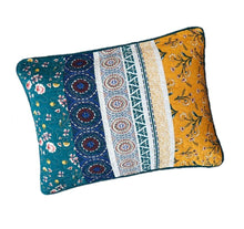 Load image into Gallery viewer, DaDa Bedding Patchwork Bed of Wild Flowers Floral King Size Pillow Sham Cover, 20" x 36" (JHW886)