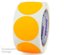 Load image into Gallery viewer, 2&quot; Permanent Color-Code Round Dot Inventory Labels: 500/Roll