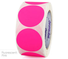 Load image into Gallery viewer, 2&quot; Permanent Color-Code Round Dot Inventory Labels: 500/Roll