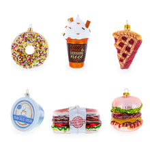 Load image into Gallery viewer, Peach Yogurt Glass Christmas Ornament