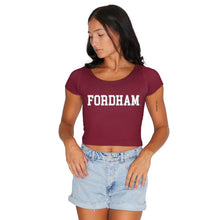 Load image into Gallery viewer, Fordham Maroon Babydoll Tee